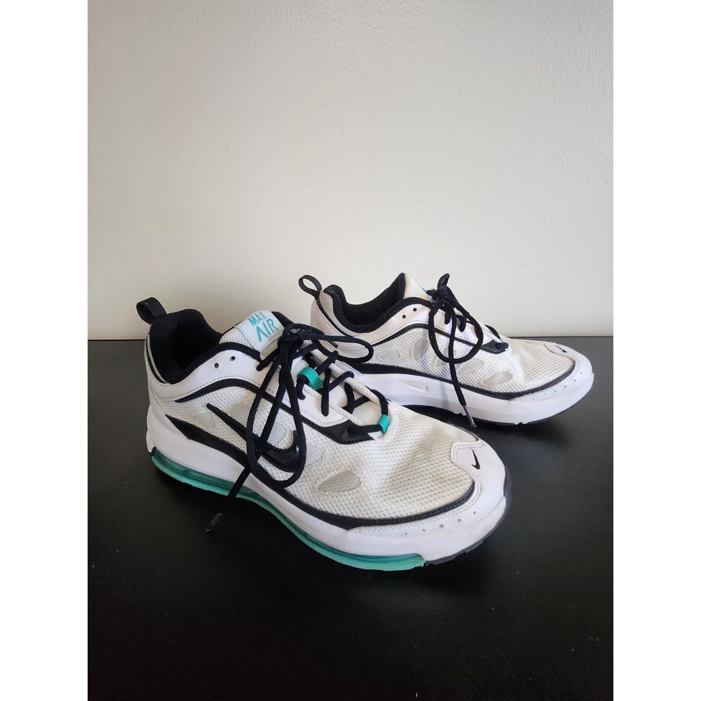 NIKE Men's Air Max AP Running Shoe CU4826 102 White/Black-Washed Teal Size 9.5